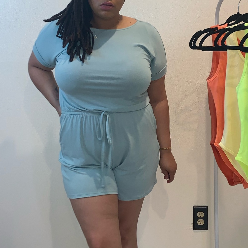 Ash Blue Romper